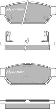 Motaquip LVXL157 - Комплект спирачно феродо, дискови спирачки vvparts.bg