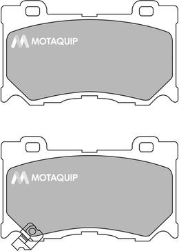 Motaquip LVXL1691 - Комплект спирачно феродо, дискови спирачки vvparts.bg