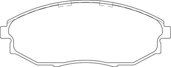 Motaquip LVXL1655 - Комплект спирачно феродо, дискови спирачки vvparts.bg