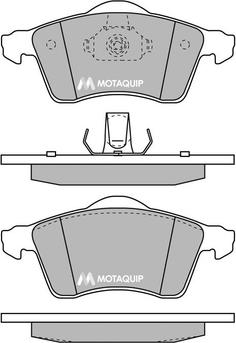 Motaquip LVXL165 - Комплект спирачно феродо, дискови спирачки vvparts.bg