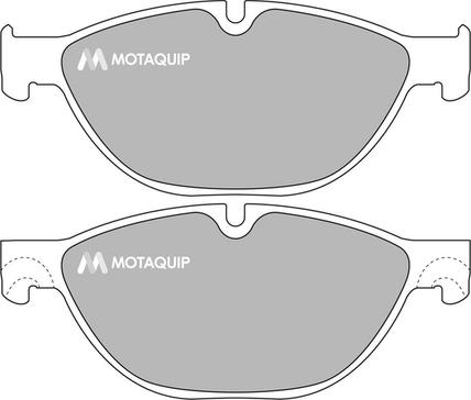 Motaquip LVXL1666 - Комплект спирачно феродо, дискови спирачки vvparts.bg
