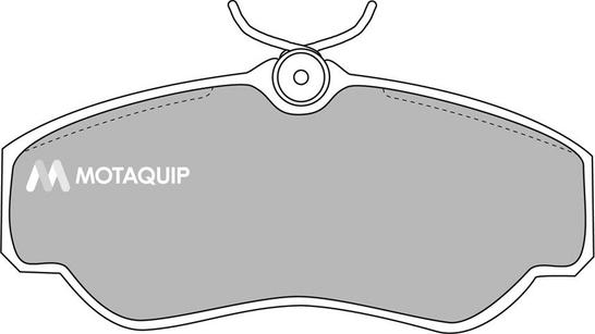 Motaquip LVXL162 - Комплект спирачно феродо, дискови спирачки vvparts.bg