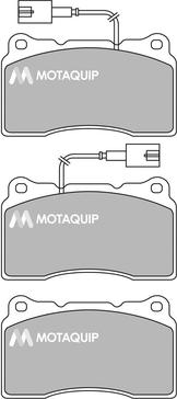 Motaquip LVXL1675 - Комплект спирачно феродо, дискови спирачки vvparts.bg