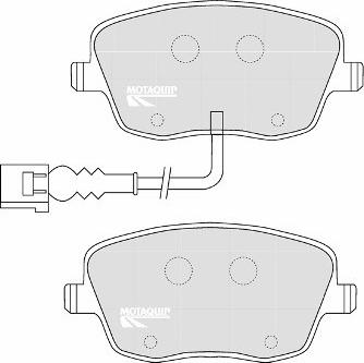 Ferodo FSL1419 - Комплект спирачно феродо, дискови спирачки vvparts.bg