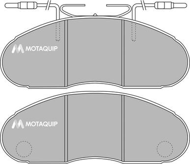 Motaquip LVXL109 - Комплект спирачно феродо, дискови спирачки vvparts.bg