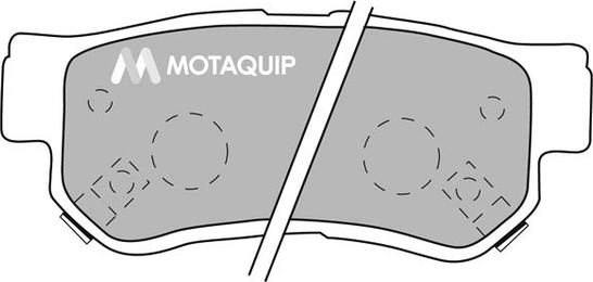 Motaquip LVXL1049 - Комплект спирачно феродо, дискови спирачки vvparts.bg
