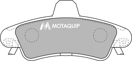 Motaquip LVXL1044 - Комплект спирачно феродо, дискови спирачки vvparts.bg