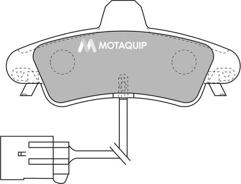 Motaquip LVXL1045 - Комплект спирачно феродо, дискови спирачки vvparts.bg