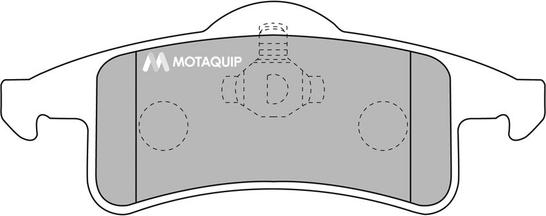 Motaquip LVXL1051 - Комплект спирачно феродо, дискови спирачки vvparts.bg