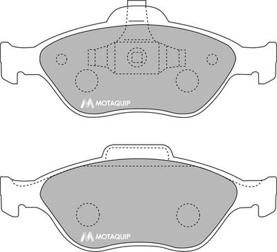 Motaquip LVXL1063 - Комплект спирачно феродо, дискови спирачки vvparts.bg