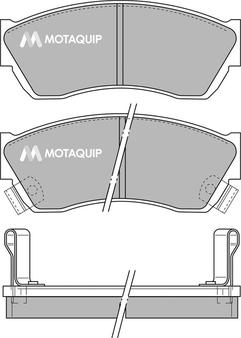 Motaquip LVXL106 - Комплект спирачно феродо, дискови спирачки vvparts.bg