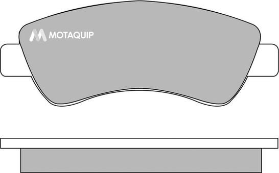 Motaquip LVXL1006 - Комплект спирачно феродо, дискови спирачки vvparts.bg