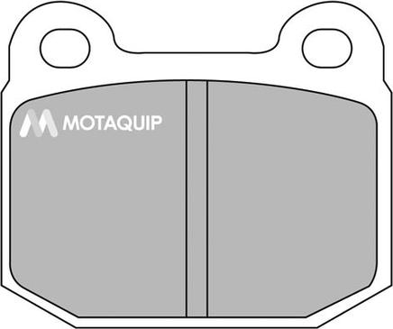 Motaquip LVXL1001 - Комплект спирачно феродо, дискови спирачки vvparts.bg