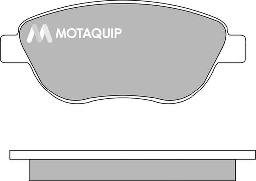 Motaquip LVXL1007 - Комплект спирачно феродо, дискови спирачки vvparts.bg