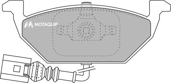 Motaquip LVXL1015 - Комплект спирачно феродо, дискови спирачки vvparts.bg