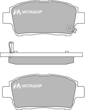 Motaquip LVXL1012 - Комплект спирачно феродо, дискови спирачки vvparts.bg