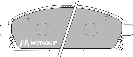 Motaquip LVXL1085 - Комплект спирачно феродо, дискови спирачки vvparts.bg