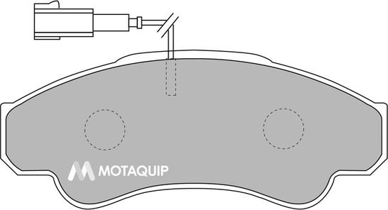 Motaquip LVXL1034 - Комплект спирачно феродо, дискови спирачки vvparts.bg