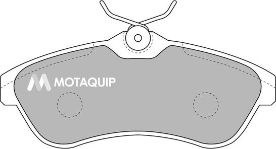 Motaquip LVXL1033 - Комплект спирачно феродо, дискови спирачки vvparts.bg