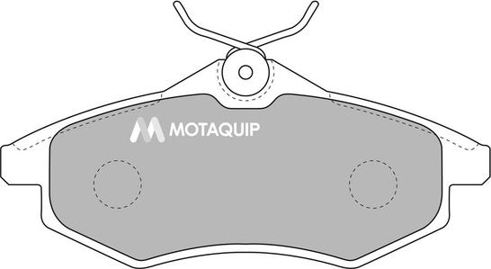 Motaquip LVXL1032 - Комплект спирачно феродо, дискови спирачки vvparts.bg