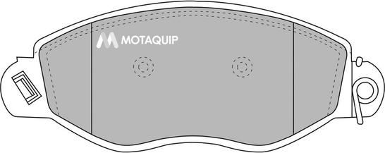 Motaquip LVXL1021 - Комплект спирачно феродо, дискови спирачки vvparts.bg