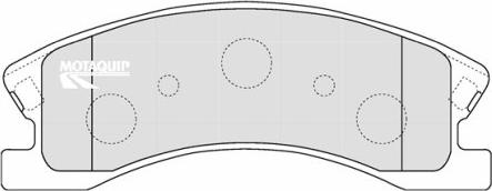 Motaquip LVXL1199 - Комплект спирачно феродо, дискови спирачки vvparts.bg