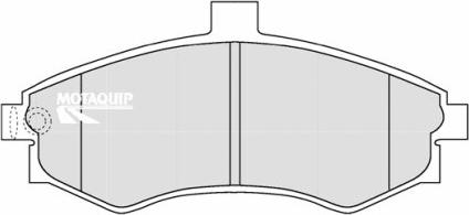 Motaquip LVXL1190 - Комплект спирачно феродо, дискови спирачки vvparts.bg