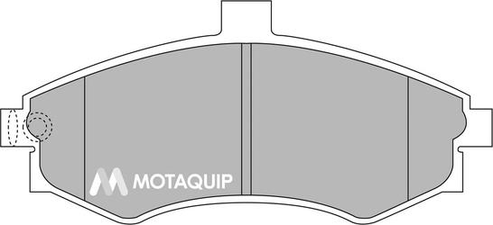 Motaquip LVXL1190 - Комплект спирачно феродо, дискови спирачки vvparts.bg