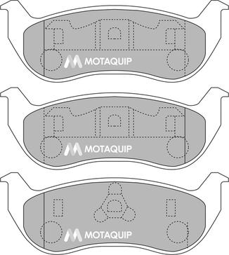 Motaquip LVXL1198 - Комплект спирачно феродо, дискови спирачки vvparts.bg