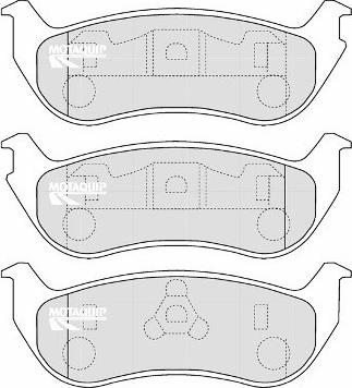 Motaquip LVXL1198 - Комплект спирачно феродо, дискови спирачки vvparts.bg