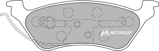 Motaquip LVXL1144 - Комплект спирачно феродо, дискови спирачки vvparts.bg