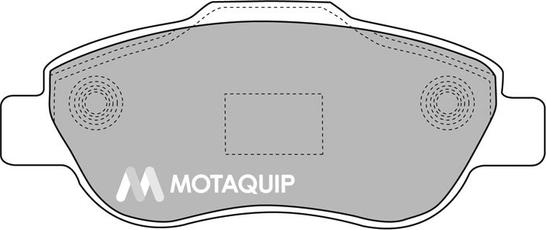 Motaquip LVXL1147 - Комплект спирачно феродо, дискови спирачки vvparts.bg