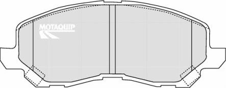 Motaquip LVXL1155 - Комплект спирачно феродо, дискови спирачки vvparts.bg