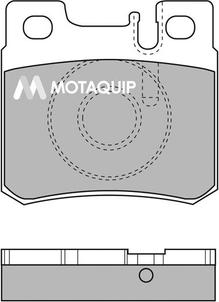 Motaquip LVXL110 - Комплект спирачно феродо, дискови спирачки vvparts.bg