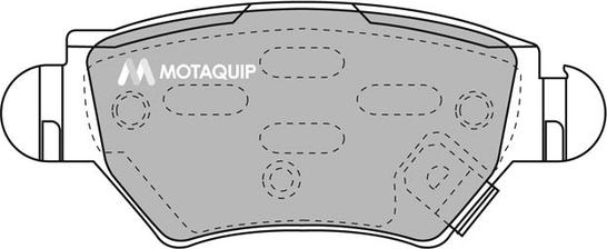 Motaquip LVXL1113 - Комплект спирачно феродо, дискови спирачки vvparts.bg