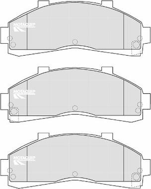 Motaquip LVXL1183 - Комплект спирачно феродо, дискови спирачки vvparts.bg