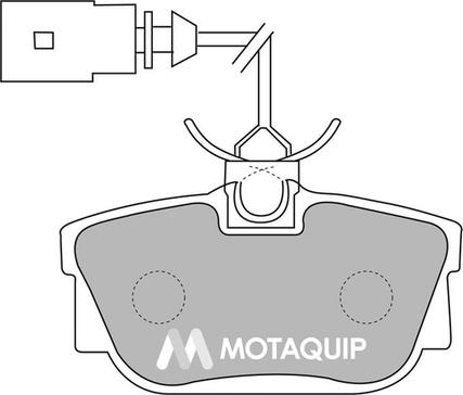 Motaquip LVXL1134 - Комплект спирачно феродо, дискови спирачки vvparts.bg