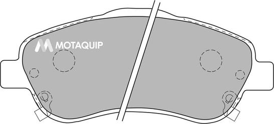 Motaquip LVXL1136 - Комплект спирачно феродо, дискови спирачки vvparts.bg