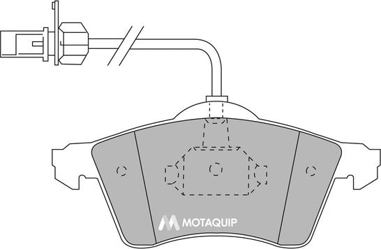 Motaquip LVXL1129 - Комплект спирачно феродо, дискови спирачки vvparts.bg