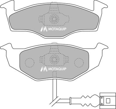 Motaquip LVXL1124 - Комплект спирачно феродо, дискови спирачки vvparts.bg