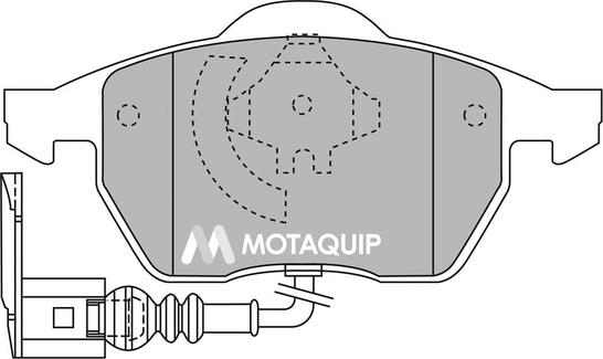 Motaquip LVXL1125 - Комплект спирачно феродо, дискови спирачки vvparts.bg