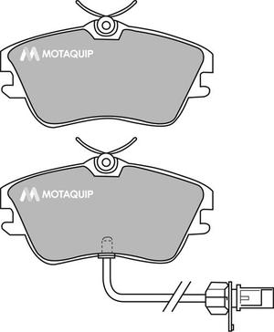 Motaquip LVXL1128 - Комплект спирачно феродо, дискови спирачки vvparts.bg