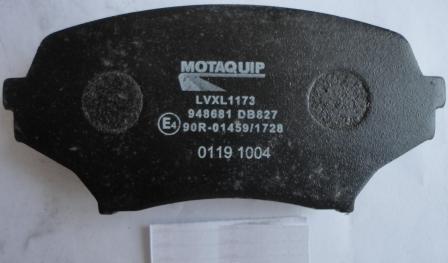 Motaquip LVXL1173 - Комплект спирачно феродо, дискови спирачки vvparts.bg