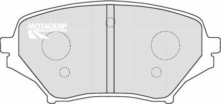 Motaquip LVXL1173 - Комплект спирачно феродо, дискови спирачки vvparts.bg