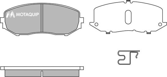 Motaquip LVXL1395 - Комплект спирачно феродо, дискови спирачки vvparts.bg