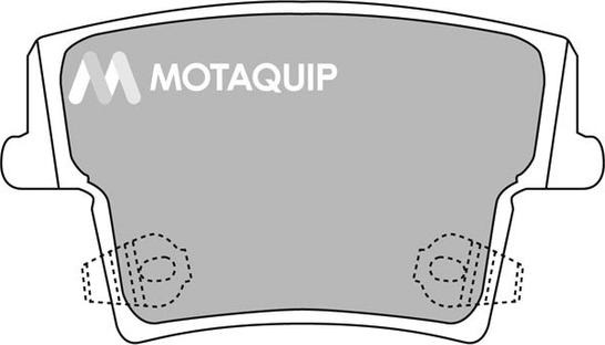 Motaquip LVXL1348 - Комплект спирачно феродо, дискови спирачки vvparts.bg