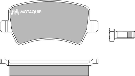 Motaquip LVXL1356 - Комплект спирачно феродо, дискови спирачки vvparts.bg