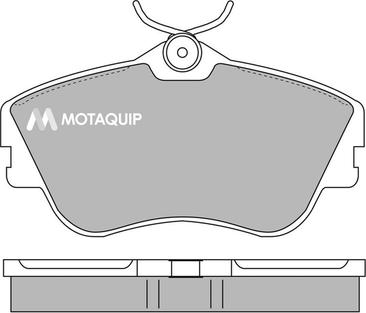 Motaquip LVXL135 - Комплект спирачно феродо, дискови спирачки vvparts.bg