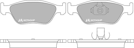 Motaquip LVXL1365 - Комплект спирачно феродо, дискови спирачки vvparts.bg