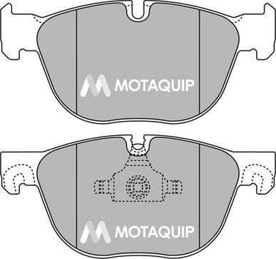 Motaquip LVXL1368 - Комплект спирачно феродо, дискови спирачки vvparts.bg